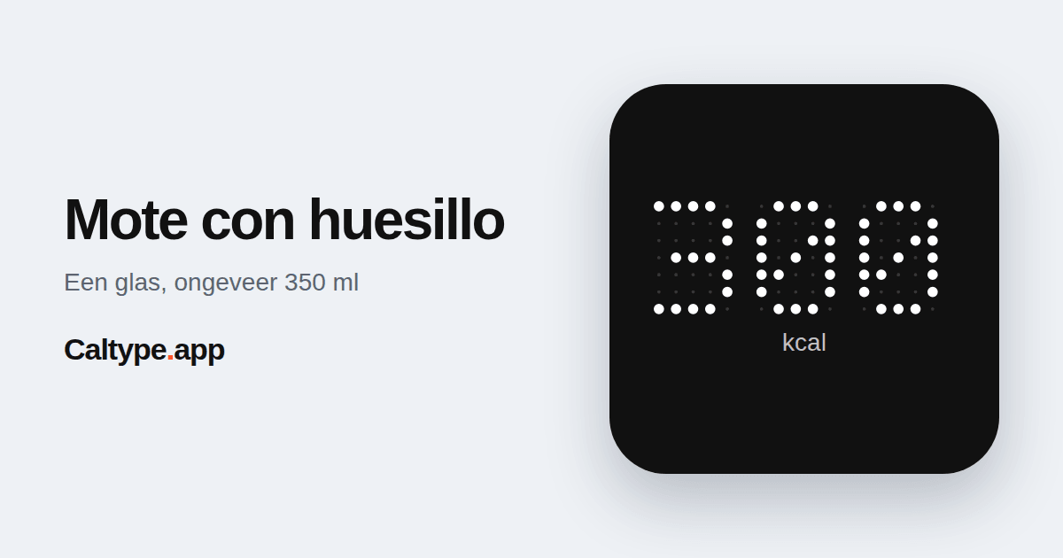 Delen: Mote con huesillo
