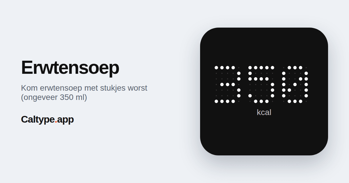 Delen: Erwtensoep