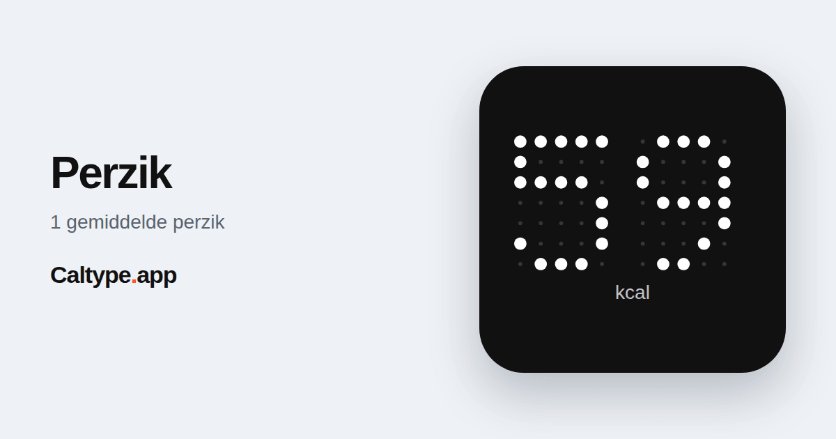Delen: Perzik