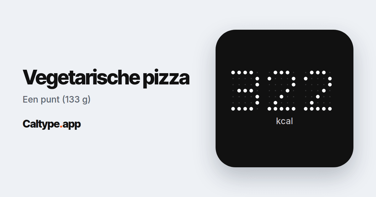 Delen: Vegetarische pizza