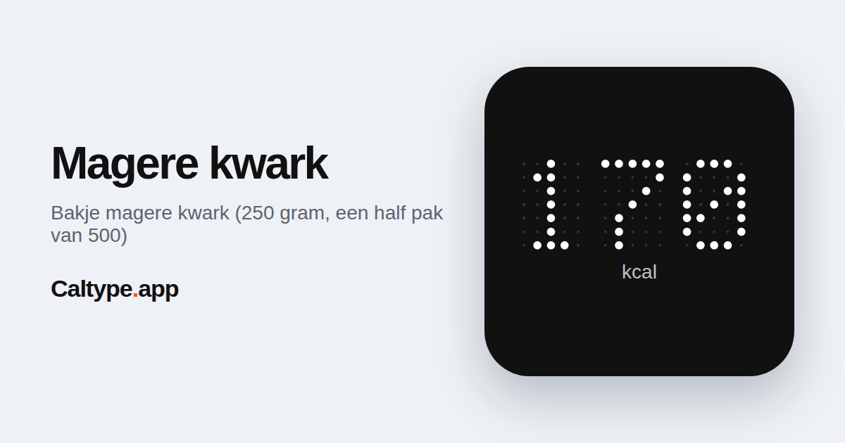 Delen: Magere kwark