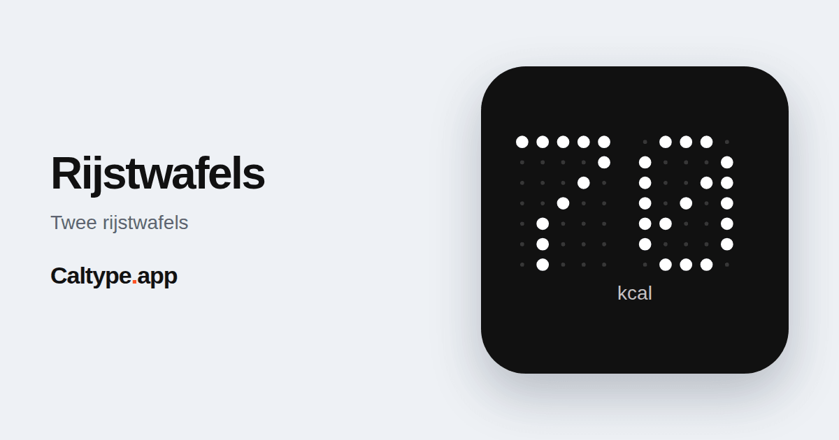 Delen: Rijstwafels