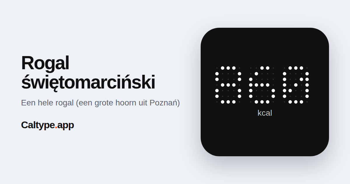 Delen: Rogal świętomarciński