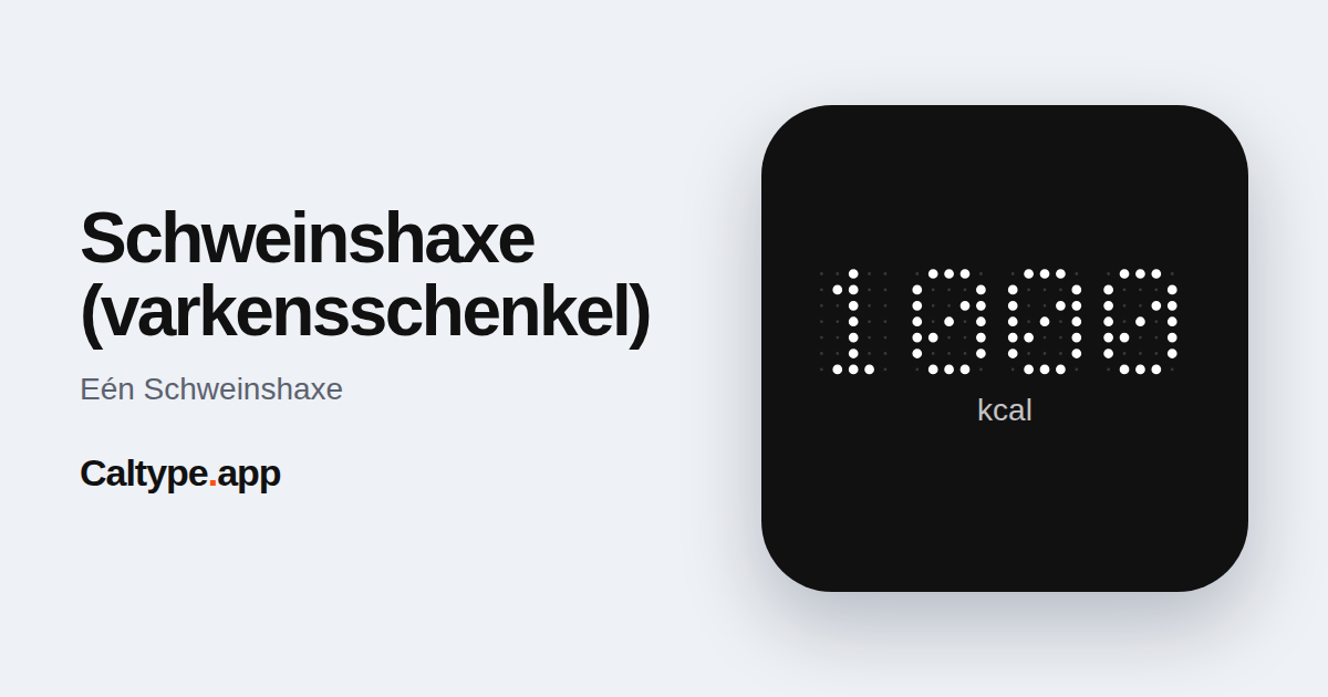Delen: Schweinshaxe (varkensschenkel)