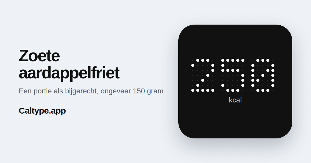 Delen: Zoete aardappelfriet