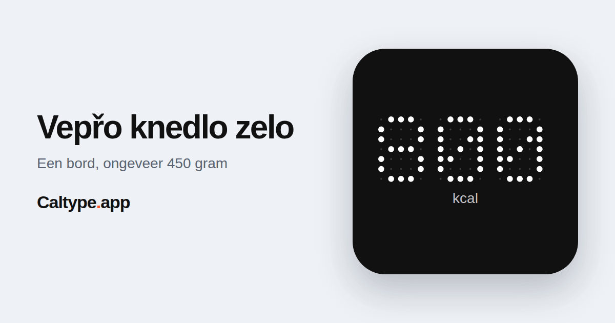 Delen: Vepřo knedlo zelo