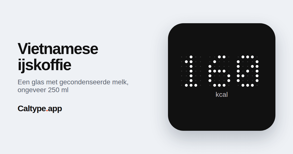 Delen: Vietnamese ijskoffie
