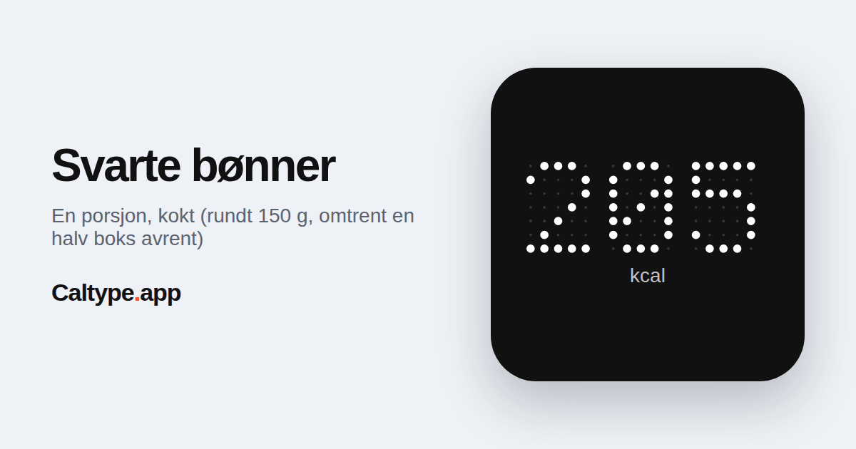 Del: Svarte bønner
