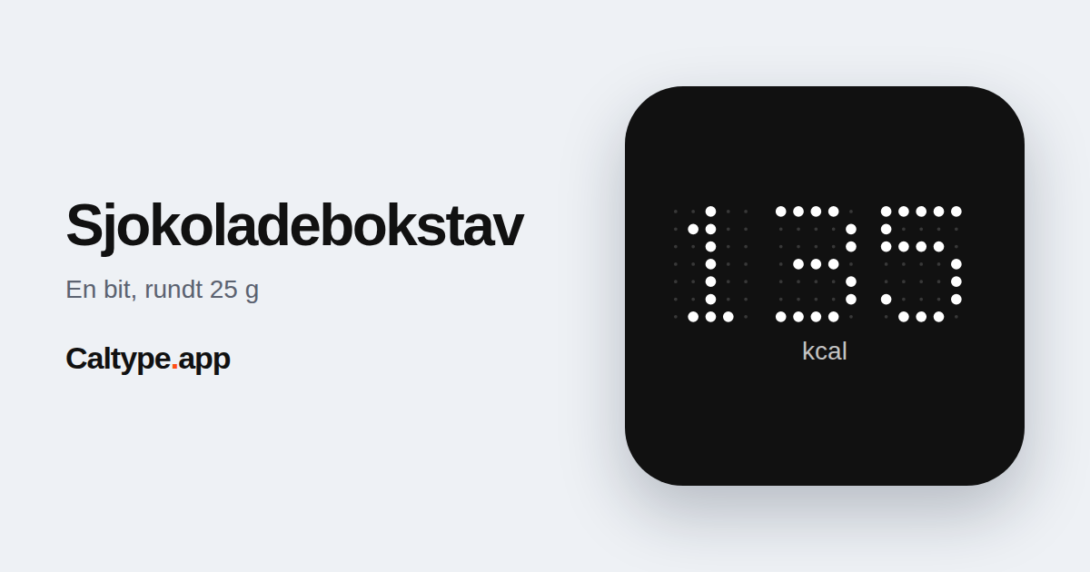 Del: Sjokoladebokstav