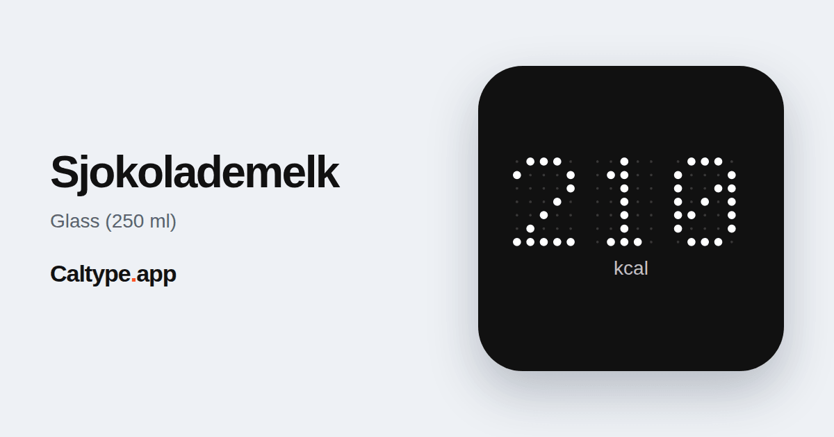 Del: Sjokolademelk