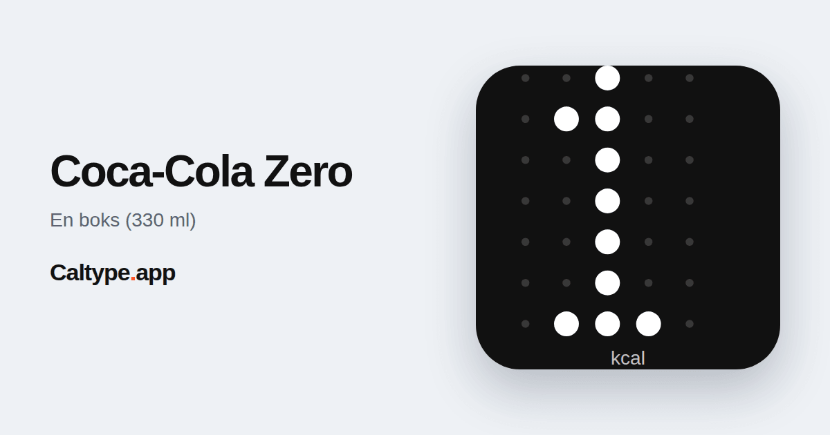 Del: Coca-Cola Zero