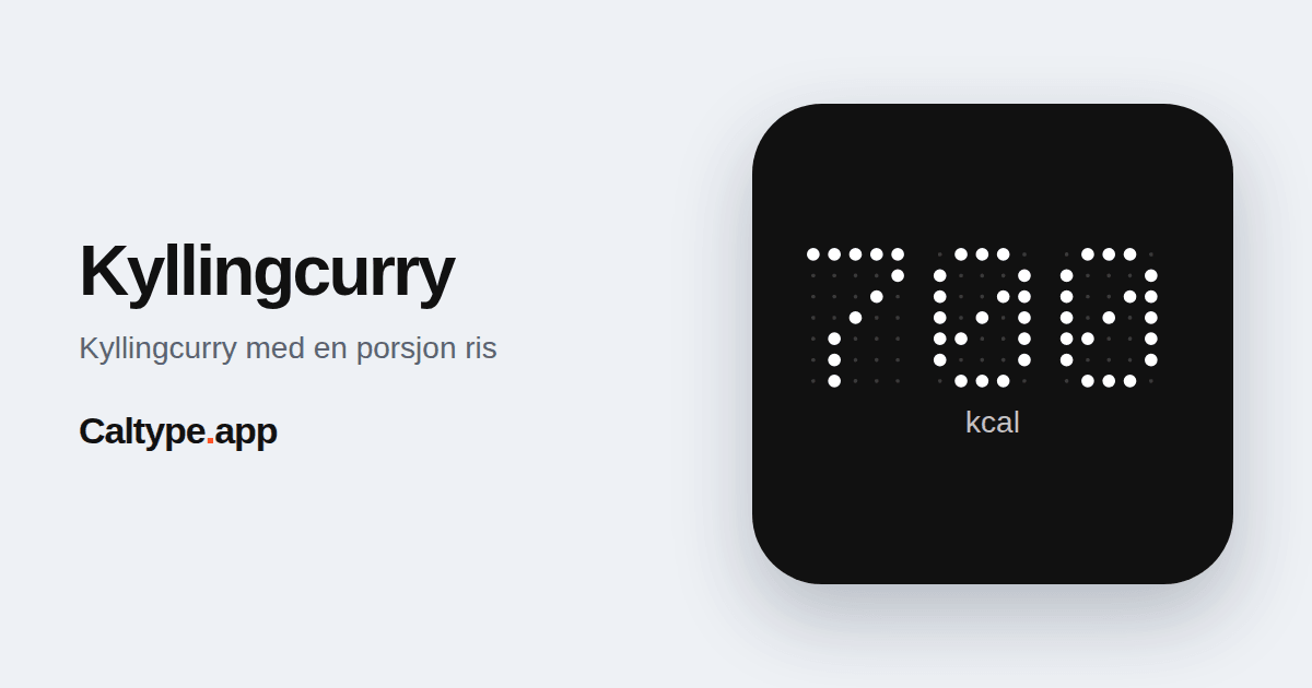 Del: Kyllingcurry