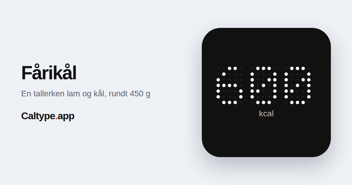 Del: Fårikål