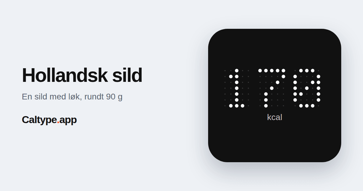 Del: Hollandsk sild