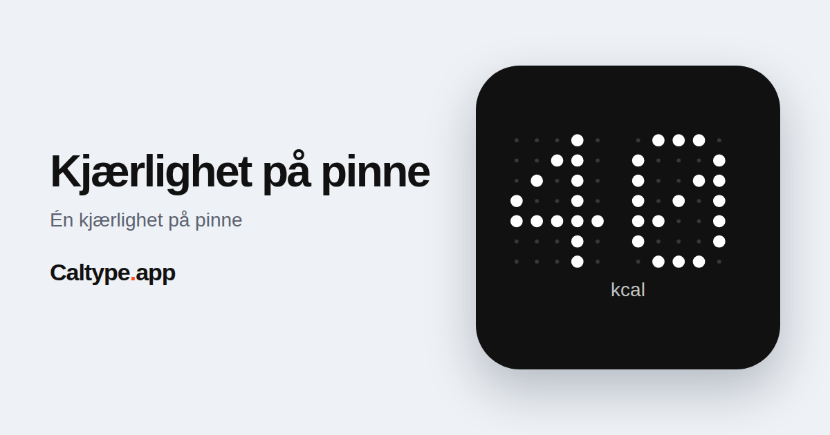 Del: Kjærlighet på pinne