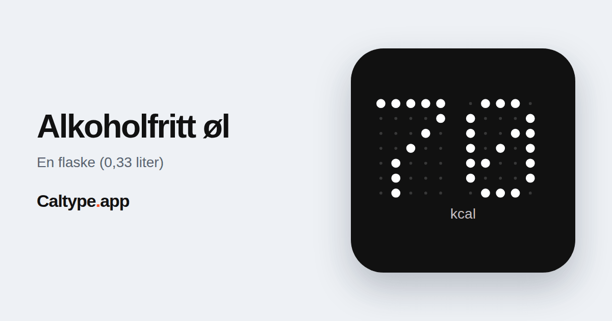 Del: Alkoholfritt øl
