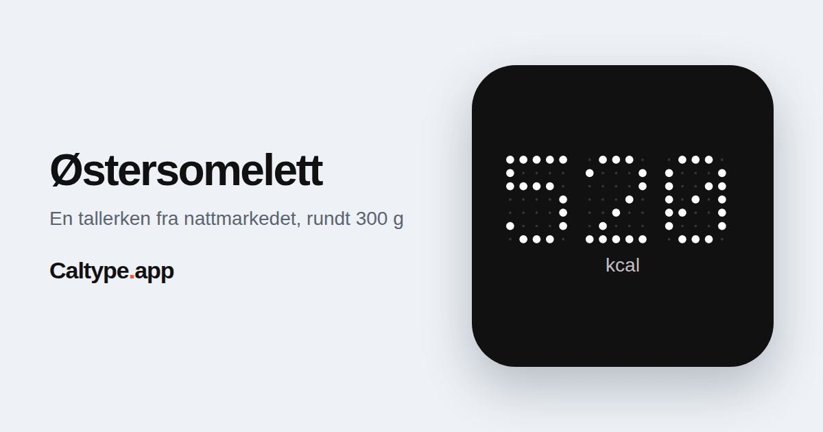 Del: Østersomelett