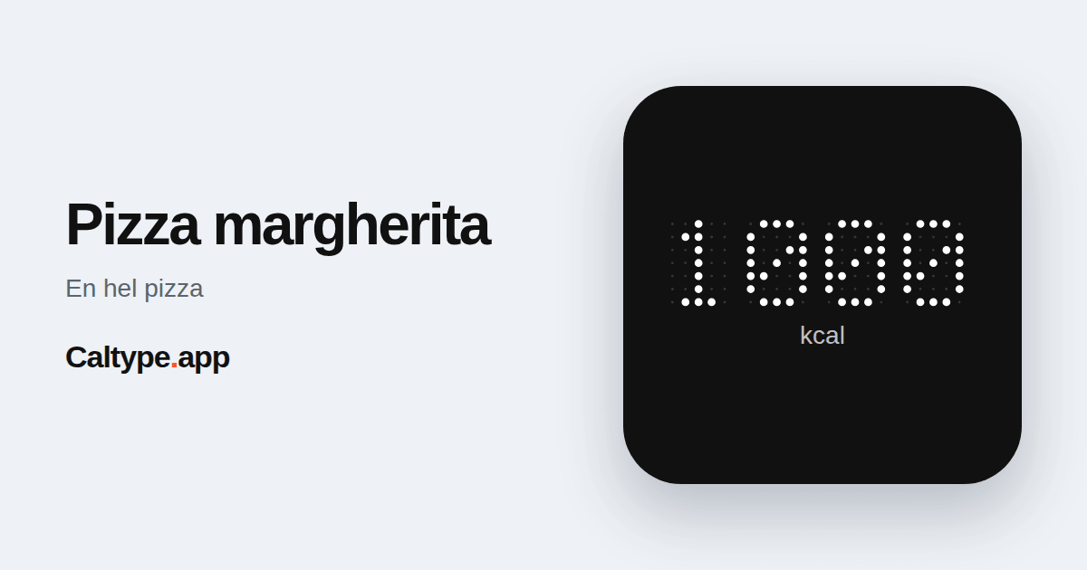 Del: Pizza margherita