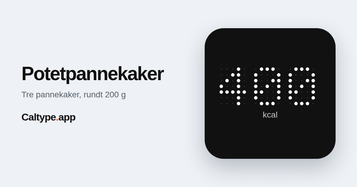 Del: Potetpannekaker