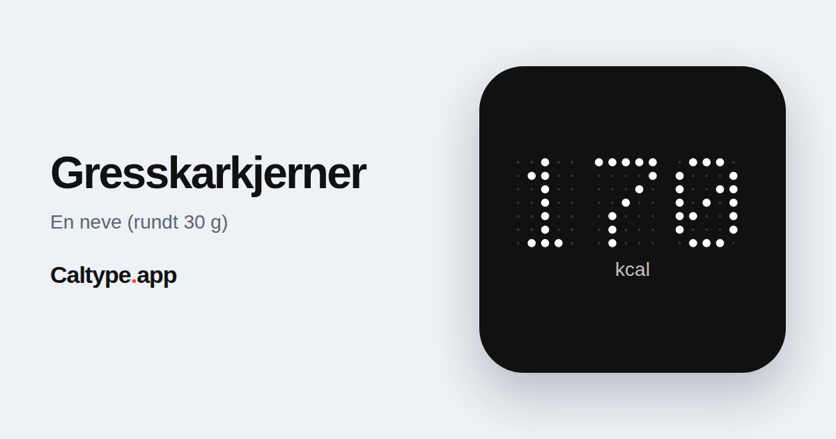 Del: Gresskarkjerner