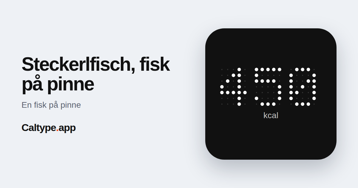 Del: Steckerlfisch, fisk på pinne