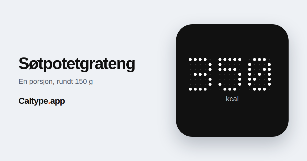 Del: Søtpotetgrateng