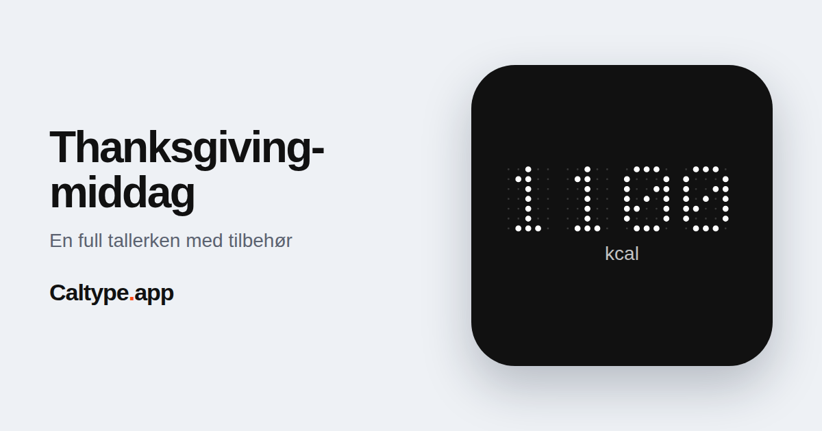 Del: Thanksgiving-middag