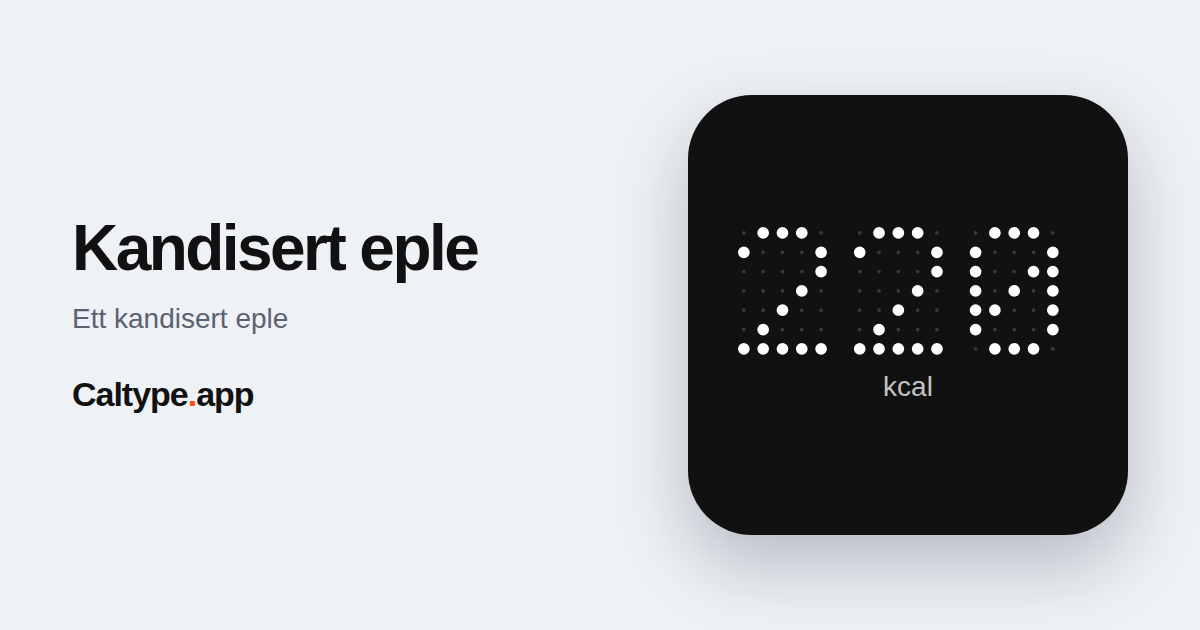 Del: Kandisert eple