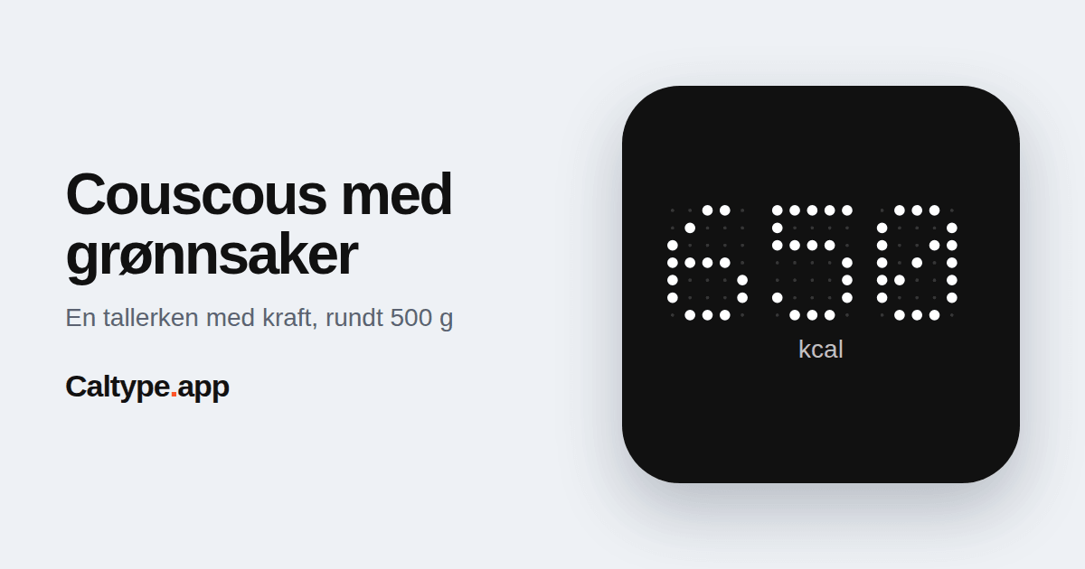 Del: Couscous med grønnsaker