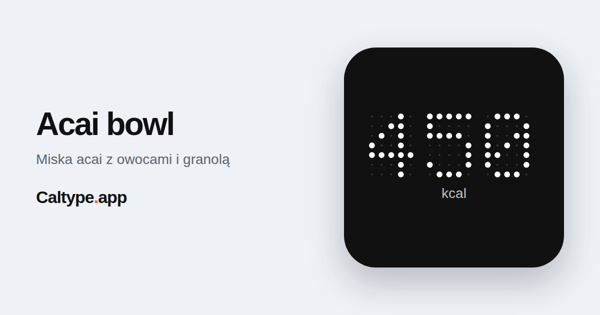 Udostępnij: Acai bowl