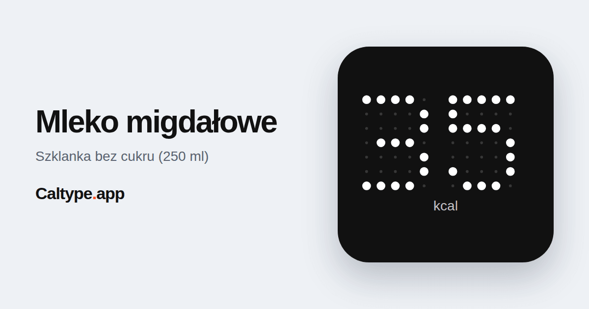 Udostępnij: Mleko migdałowe