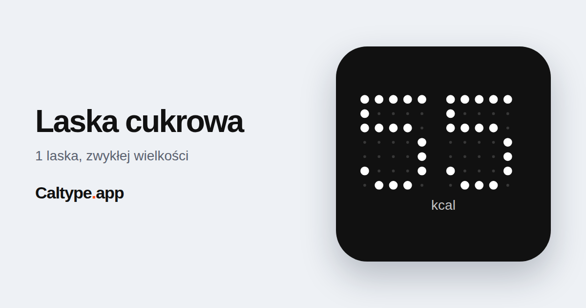 Udostępnij: Laska cukrowa