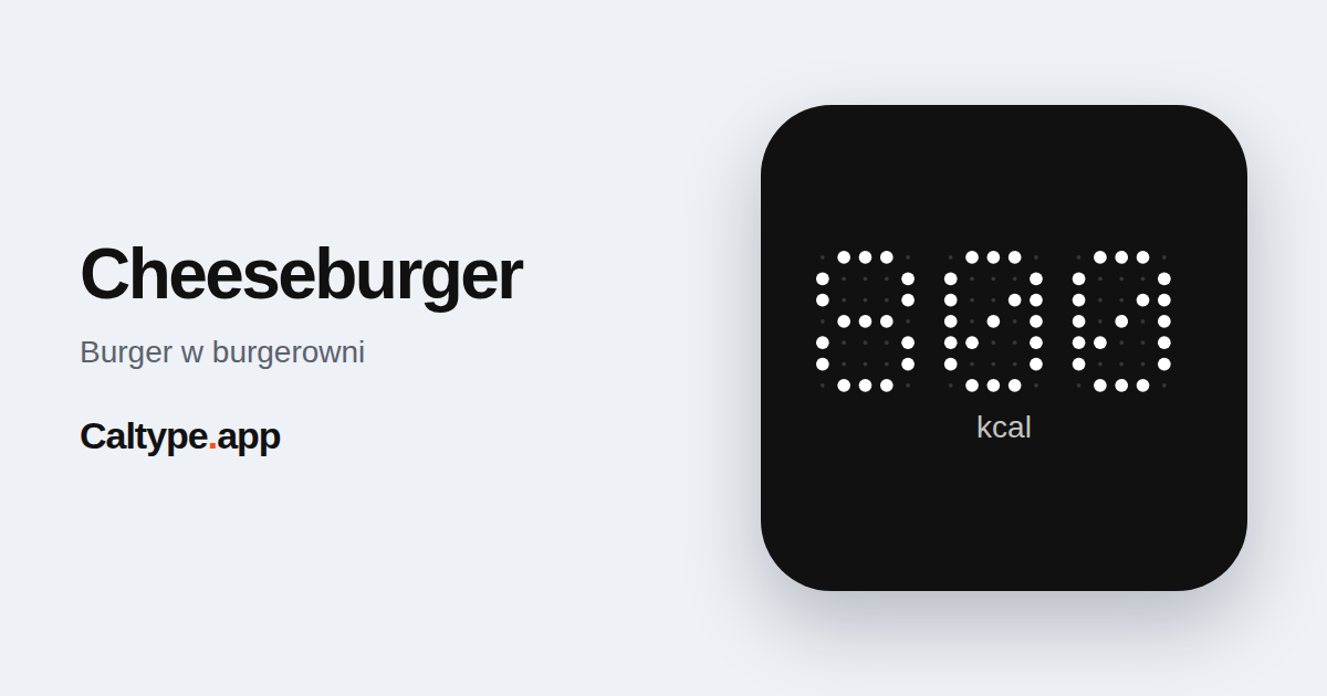 Udostępnij: Cheeseburger