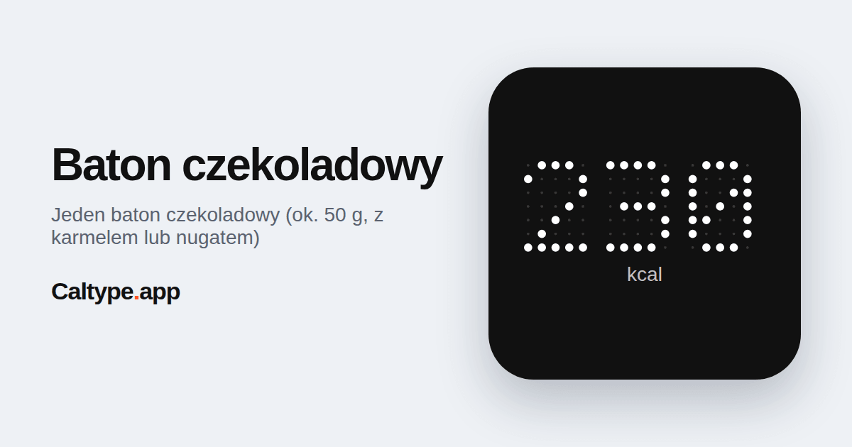 Udostępnij: Baton czekoladowy