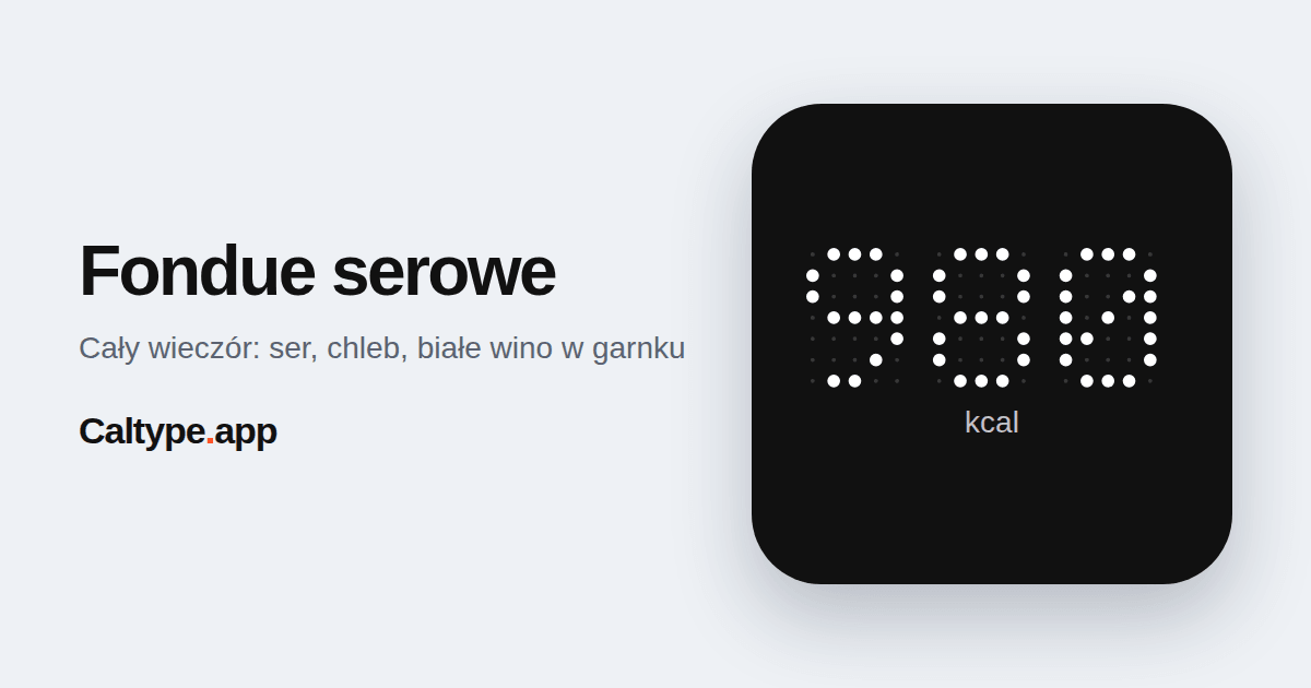 Udostępnij: Fondue serowe