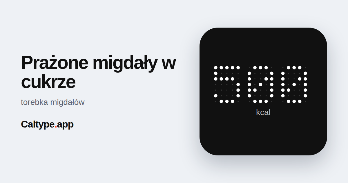 Udostępnij: Prażone migdały w cukrze