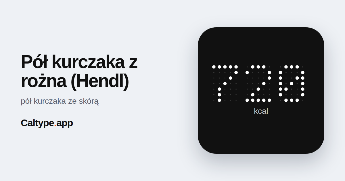 Udostępnij: Pół kurczaka z rożna (Hendl)