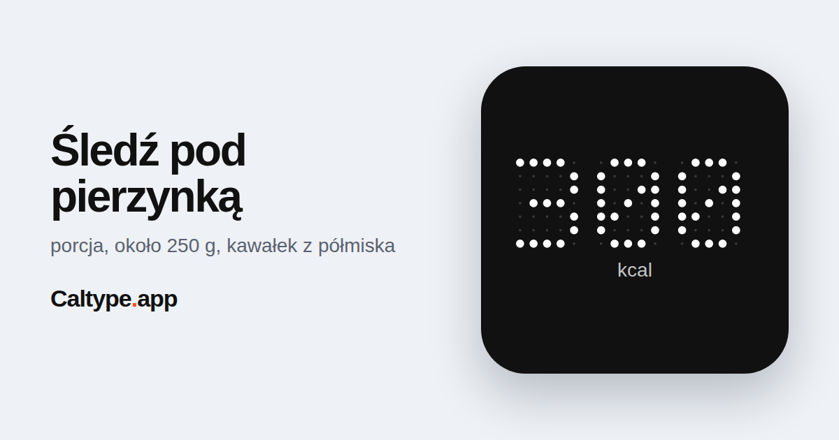 Udostępnij: Śledź pod pierzynką