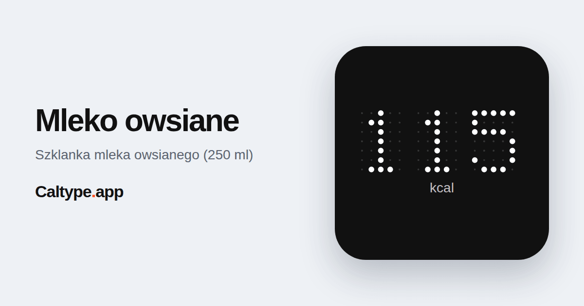 Udostępnij: Mleko owsiane