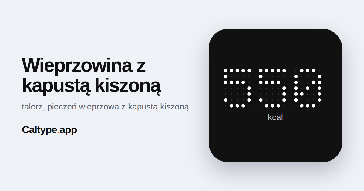 Udostępnij: Wieprzowina z kapustą kiszoną