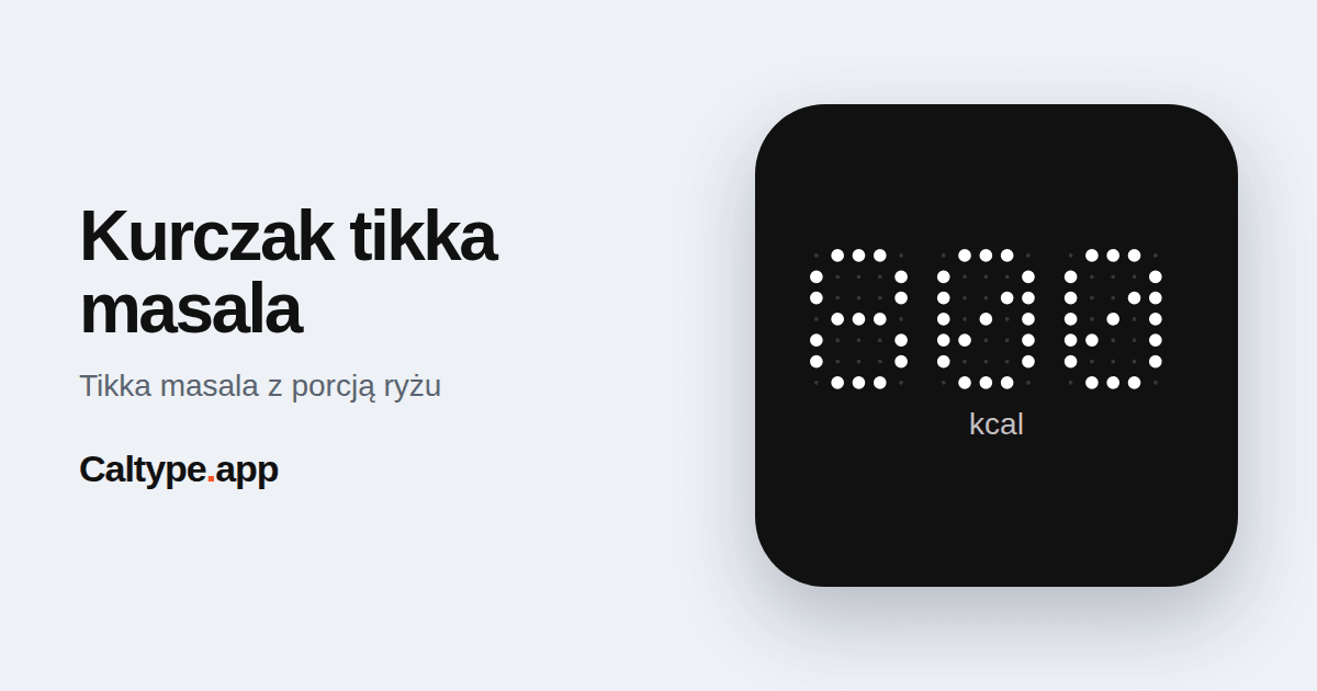Udostępnij: Kurczak tikka masala