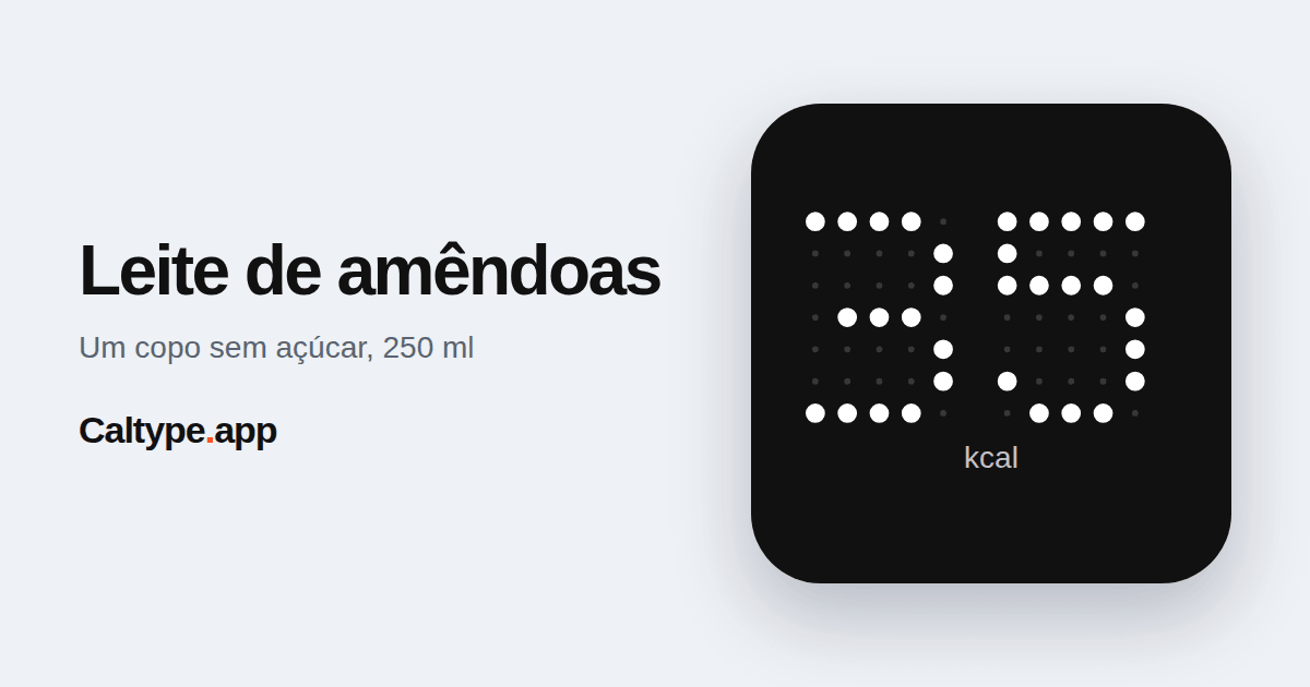 Compartilhar: Leite de amêndoas