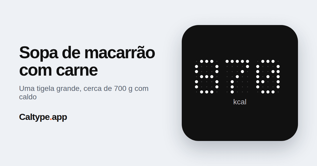 Compartilhar: Sopa de macarrão com carne