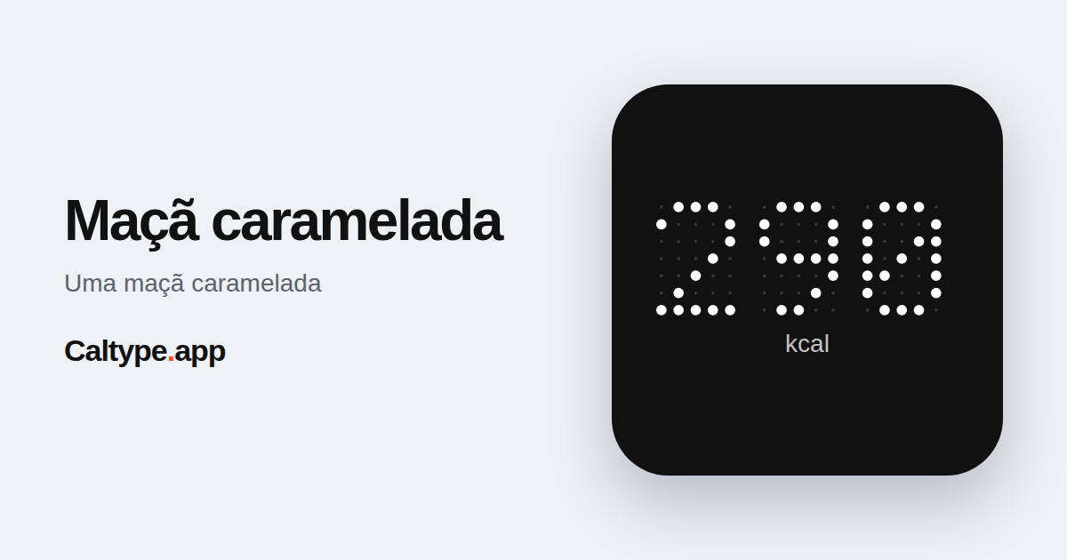 Compartilhar: Maçã caramelada