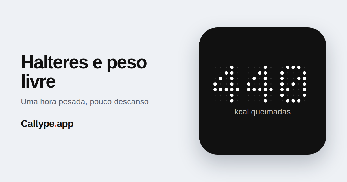 Compartilhar: Halteres e peso livre