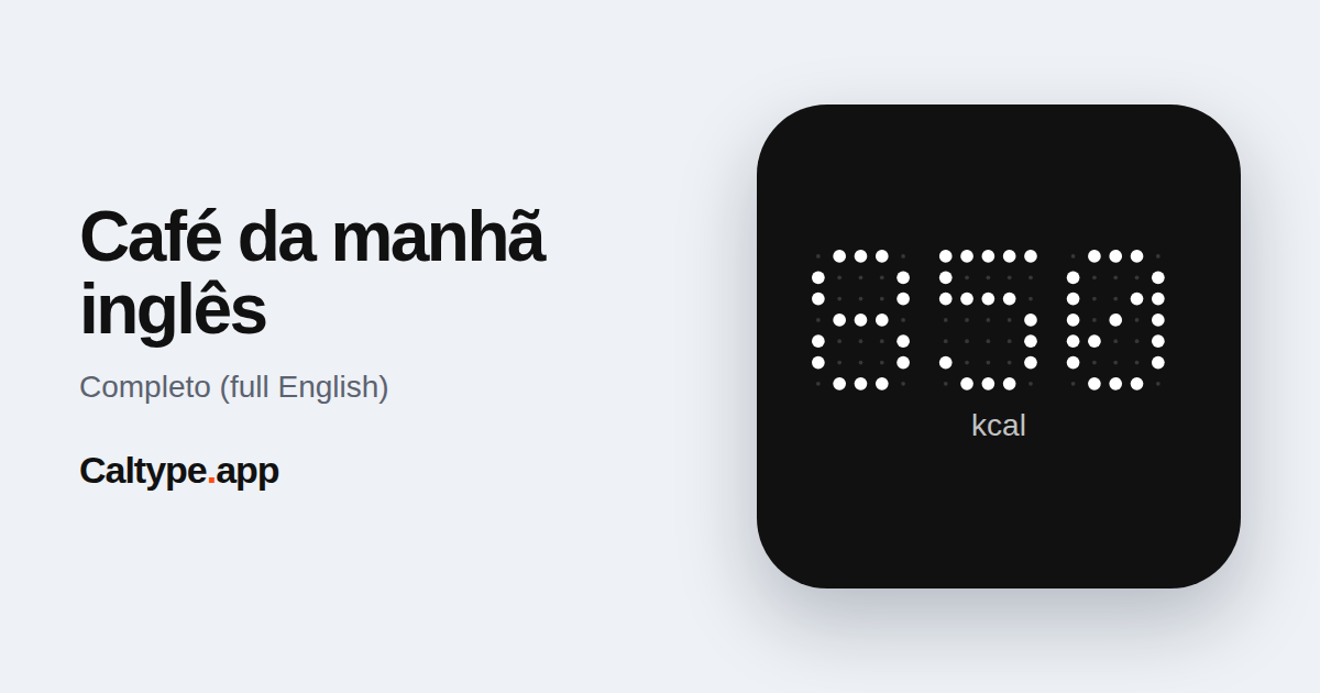 Compartilhar: Café da manhã inglês