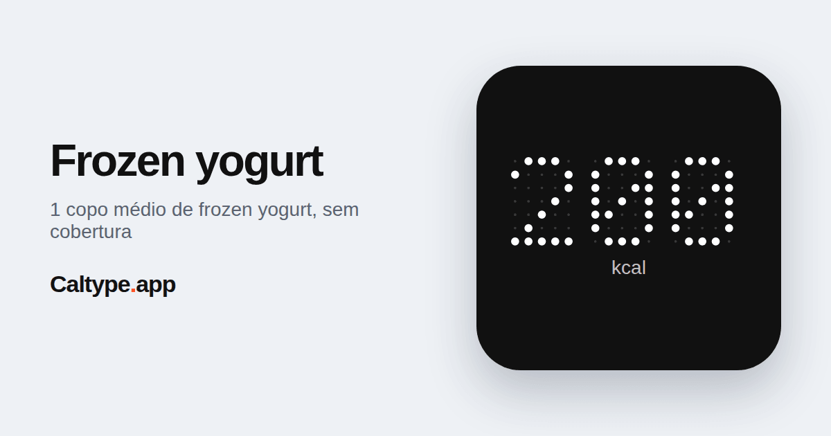 Compartilhar: Frozen yogurt