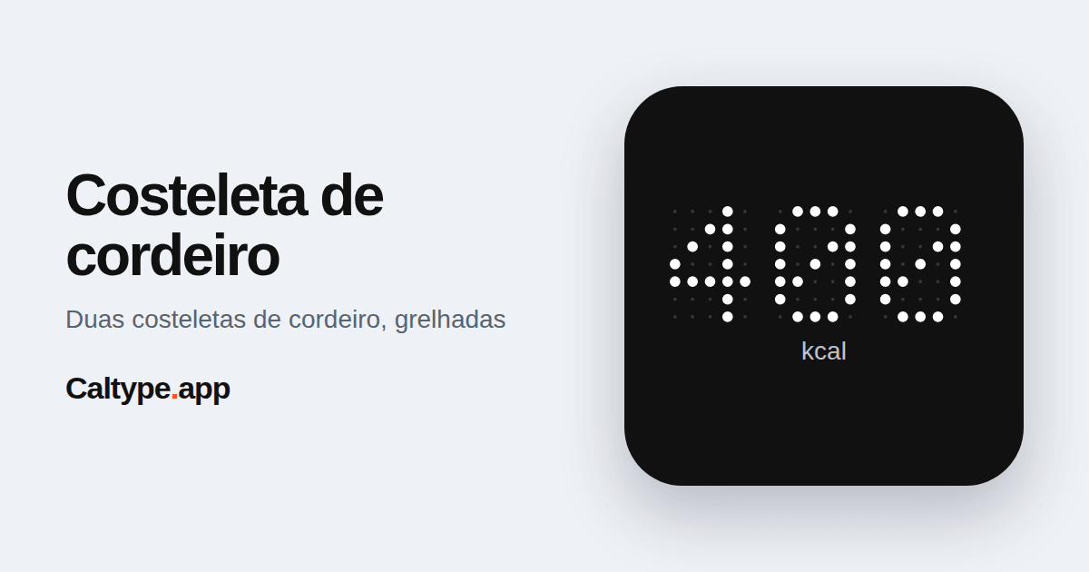 Compartilhar: Costeleta de cordeiro