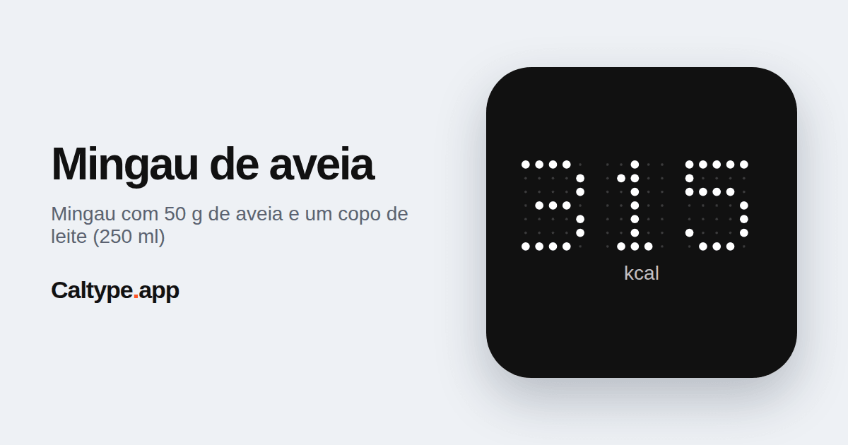 Compartilhar: Mingau de aveia