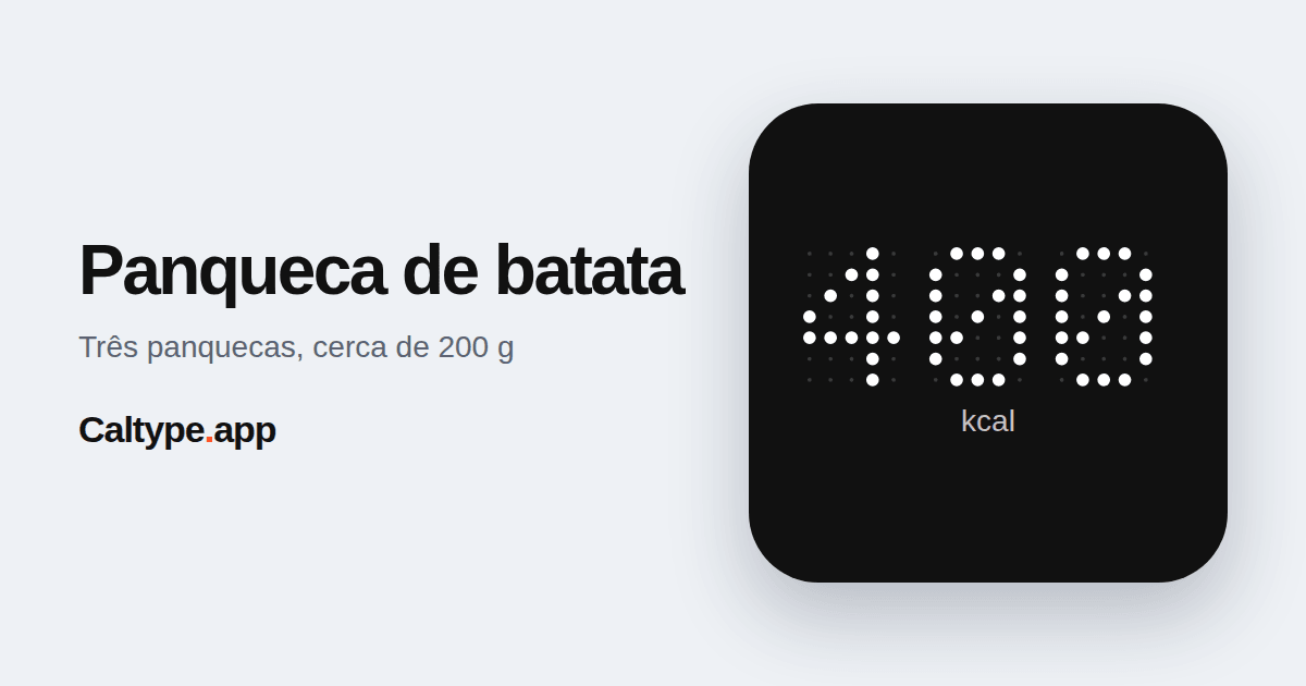Compartilhar: Panqueca de batata